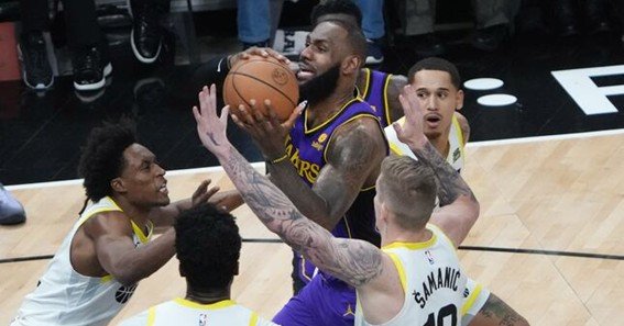lakers vs utah jazz match player stats